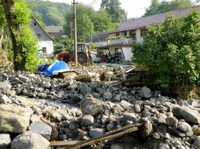 obr. 2 - povodně Heřmanov 2010