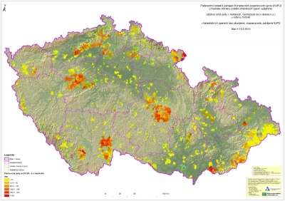 Preferenční oblasti k zahájení Komplexních pozemkových úprav (KoPÚ) z hlediska ochrany zvláště chráněných území