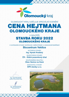 Stavba roku Olomouckého kraje 2022: Cena hejtmana Olomouckého kraje